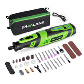 PHALANX cordless rotary tool kit front view highlights compact, ergonomic design for comfortable handling.