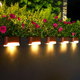 Phereu solar deck lights illuminate stairs with warm, glare-free ambiance for safer nighttime navigation