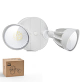 Philips 44W LED flood light with two adjustable heads for wide outdoor coverage.