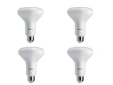 Philips BR30 LED bulb in recessed can light, delivering soft ambient illumination.