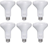 Philips BR30 LED soft white 650-lumen bulb for cozy, energy-efficient lighting.
