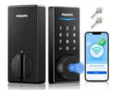 Philips built-in WiFi smart lock front view for convenient keyless entry.