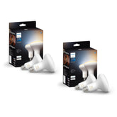 Philips Hue BR30 White Ambiance four pack bulbs ready to illuminate any room