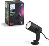Philips Hue Lily outdoor spotlight highlights pathways with color options