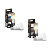 Philips Hue 2-pack smart bulb—soft warm white for versatile lighting.