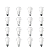 Philips LED Basic A19 frosted bulb for indoor spaces with soft ambient light.