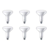 Philips LED BR40 dimmable bulb closeup showing energy efficiency for task lighting.