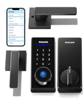 Philips smart lock handles on front door offer upgraded security and style
