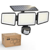 Philips solar security light front view featuring 302 LEDs for wide-area coverage.