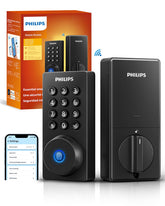 Philips Wi‑Fi door lock front view showing easy, smartphone remote access.