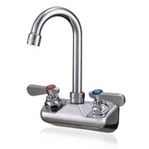 Phivan wall-mounted faucet with three-and-a-half-inch gooseneck spout for busy kitchens