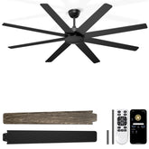 Phylluz 72 inch ceiling fan no lights with remote for powerful airflow in large spaces