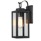 Pia Ricco outdoor wall light with matte black shade boosts curb appeal and durability.