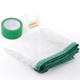 PICK FOR LIFE dust barrier door kit with magnetic closure shown for seamless hands-free entry.