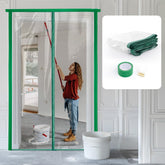 PICK FOR LIFE dust barrier door quick-close facilitates hands-free entry during renovations