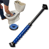 Pick Up Stix toilet lift handle shows one-handed movement for precise alignment.