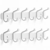 Pickpiff wall-mounted coat rack with six hooks provides space-saving storage.