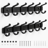 Pickpiff coat rack wall mounted with 6 hooks keeps entryways tidy.