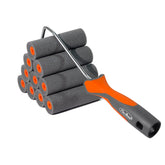 PinStone 11-pack 4-inch foam roller kit for smooth, even coverage on walls and furniture.