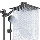 PinWin Shower Head Combo 10-inch rain showerhead delivers full-body coverage for a refreshing rinse
