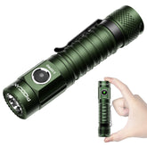 PIOOCAN S10Pro front view for easy everyday carry and quick illumination.