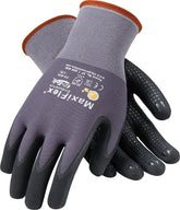 PIP G-Tek coated gloves with microdots for durable grip in repetitive tasks.