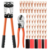 Pliertool battery cable crimper tool for precise, secure crimps on heavy gauge cables.
