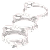PLUGTUL 3-pack indoor extension cord six-foot reach enabling flexible setup and power access.