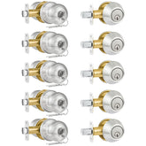 Plustool entry lock and deadbolt set with keyed-alike convenience for single-key access