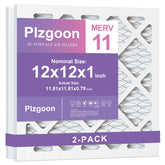 Plzgoon 12x12x1 air filter front view with pleated design for cleaner indoor air