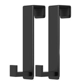 PMMASTO over-the-door hook black, sturdy L shape for lightweight storage.