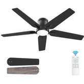 POCHFAN 52-inch ceiling fan with light and remote for flexible cooling and lighting.