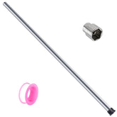 Podoy 29-inch magnesium anode rod close-up protecting a water heater.