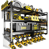 POKIPO power tool organizer wall mount, sturdy for garage storage
