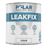 Polar Specialist Coatings LeakFix bottle front shows exterior sealant for leaks