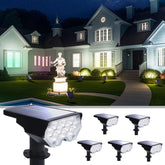 POLIGHTY solar spotlights 6-pack close-up lens enhances beam focus for brighter outdoor lighting.