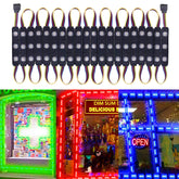 Pomelotree waterproof LED window lights brighten storefront signage.
