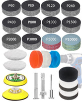Pomsare 2-inch sanding discs kit for fast shaping and polishing