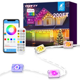 POOFZY outdoor lights color spectrum for festive outdoor decor and night-time ambiance.