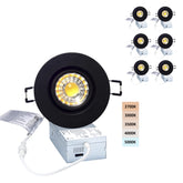 POPANU canless recessed downlight with rotatable spotlight for flexible task lighting.