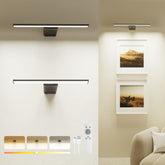 PopoIron 2-pack picture lights wall mounted for rechargeable convenience.