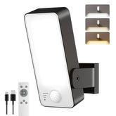 PopoIron front-door motion light provides reliable security lighting at the entry.