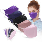 POQCCT KN95 tie-dye mask image showing colorful design for daily wear.