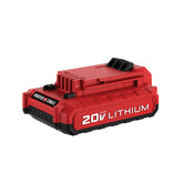 PORTER-CABLE PCC680L 20V battery with 1.5Ah capacity for extended runtime.