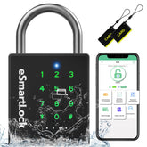 Pothunder heavy duty smart padlock showing unlock methods for convenient access