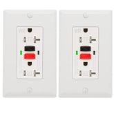 POWAWINI GFCI outlet 20A red, ideal for wet spaces