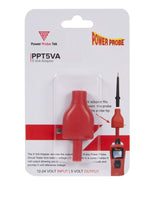 Power Probe 5V reference adapter connected to Tek tester for safe voltage control