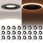 POWERASIA LED can light with night light adds warm ambient glow for bedrooms
