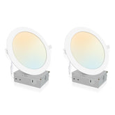 POWERASIA 7-inch recessed light with junction box for quick ceiling installation.