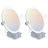 POWERASIA 8-inch recessed light ceiling installation for a clean, modern look.